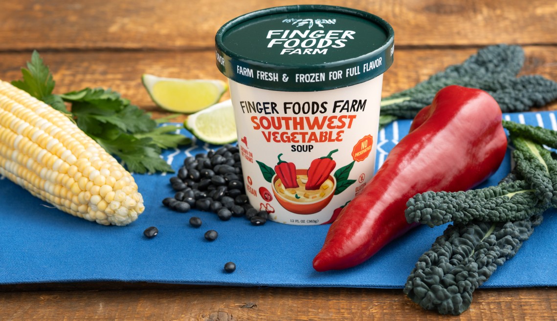 A pint of Southwest vegetable soup