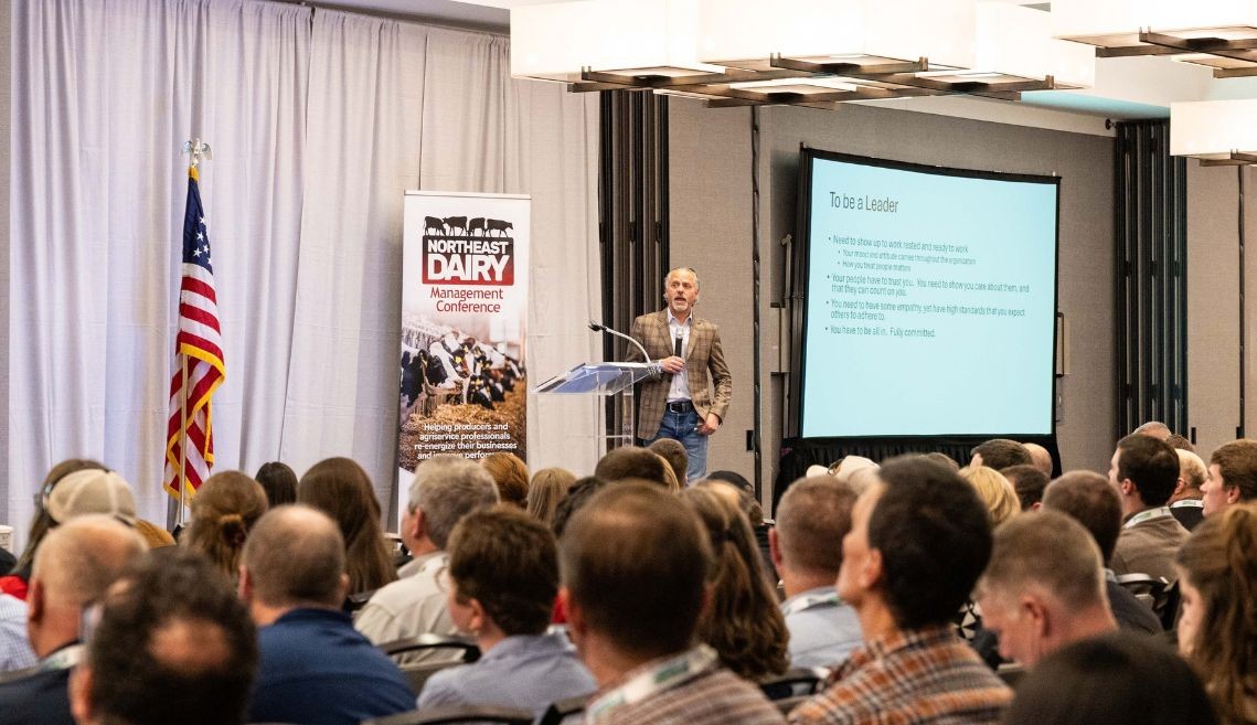 Greg Bethard presents at 2026 Northeast Dairy Management Conference
