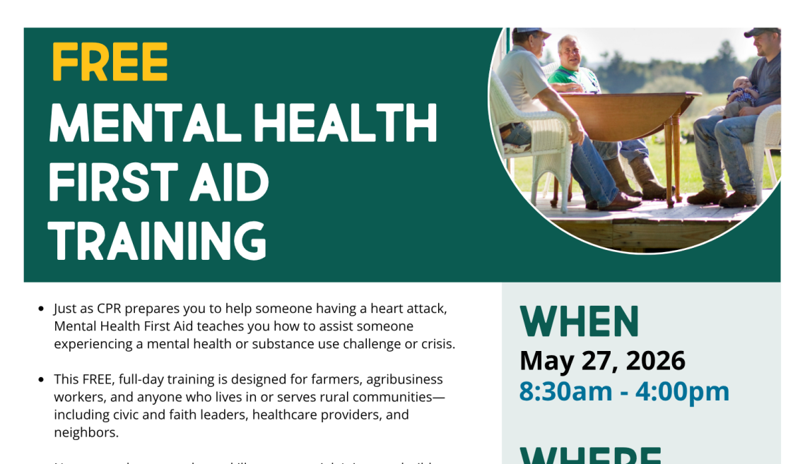 Mental Health First Aid Flyer