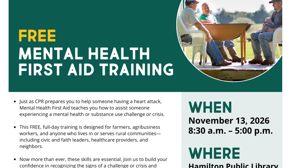 Mental Health First Aid Flyer