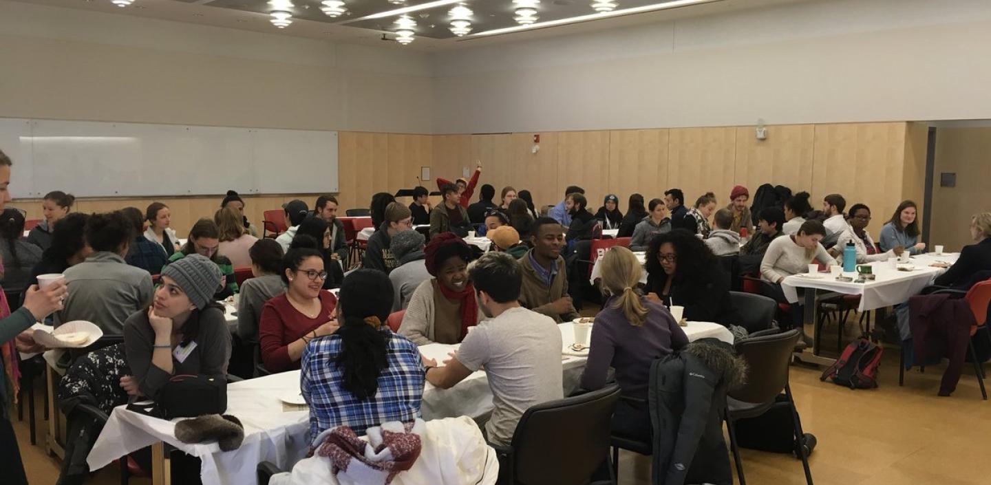 people sittting at tables