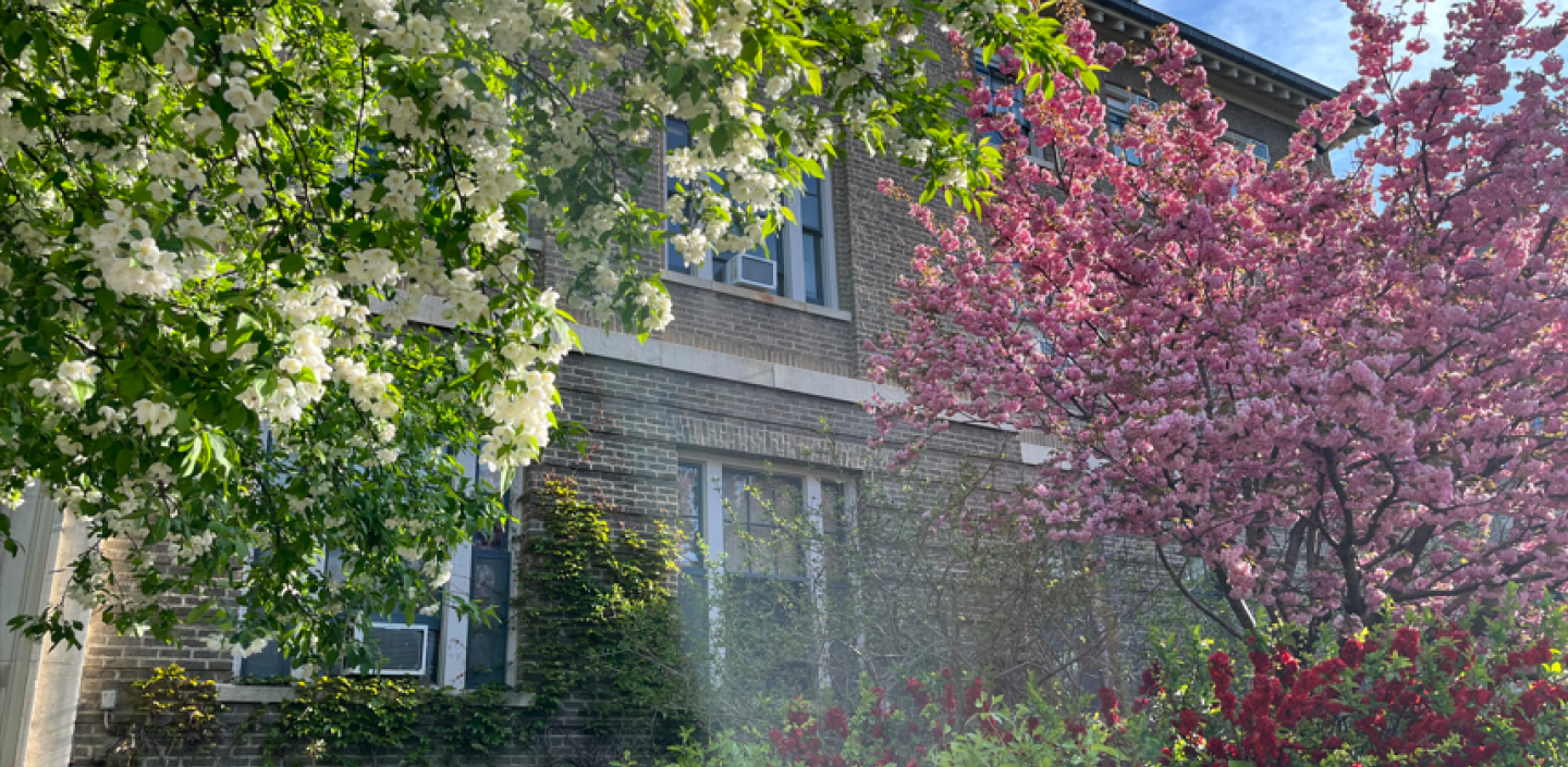 A photo of the exterior of Caldwell Hall.