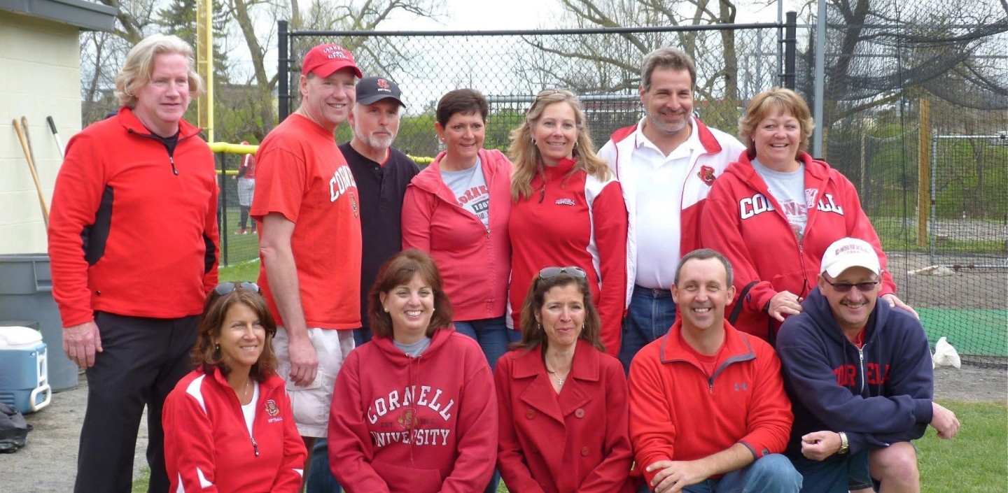 Group of people with Cornell shirts on