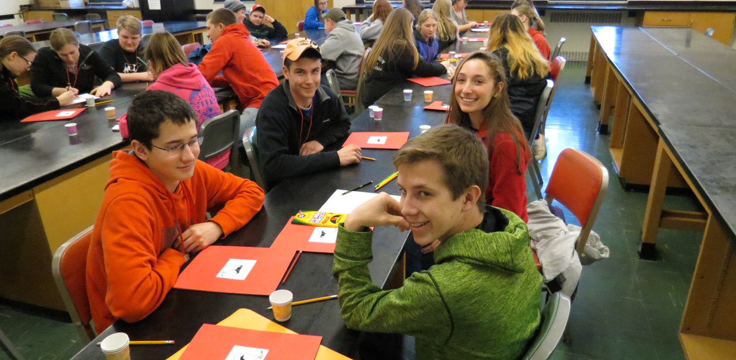 youth doing milk quality activity