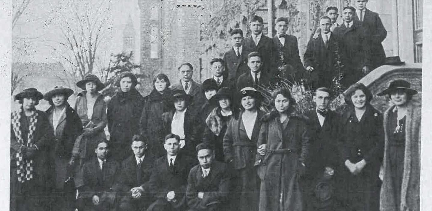 Historical photo of alumni