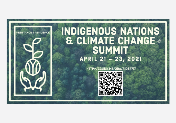 Trees with text and logo of hands holding up a plant with a bulb.