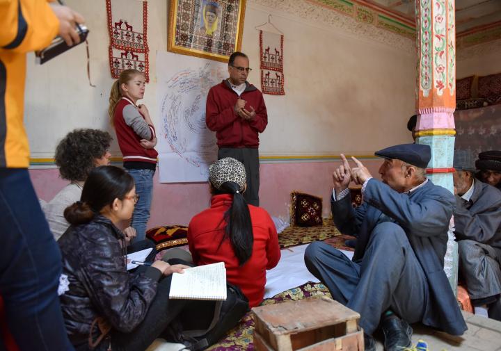 Professor Kassam meets with herders.