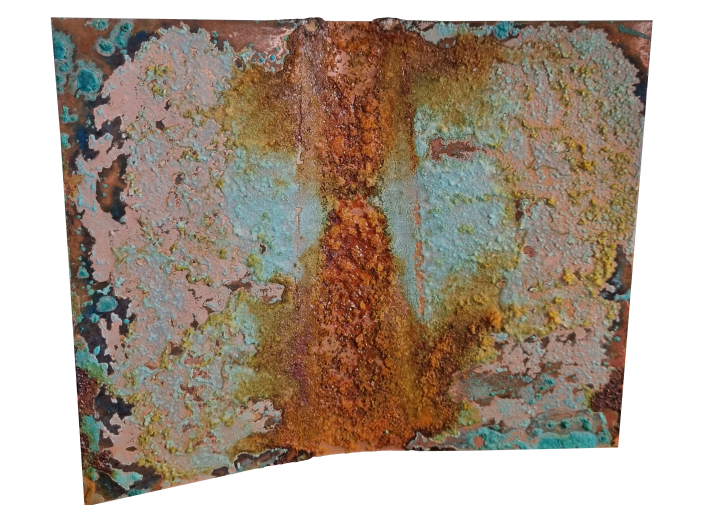 whole shot of material with various colored textured