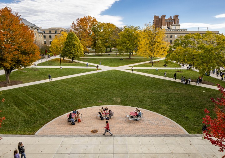 Ag Quad with fall foliage