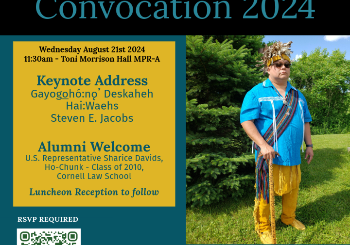 keynote address for Indigenous Convocation will be given by Deskaheh, Chief Steve Jacobs, Gayogohó:nǫˀ