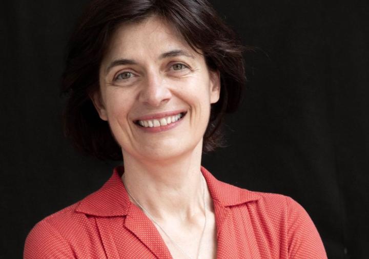 Ketevan Gurchiani standing in front of a black background