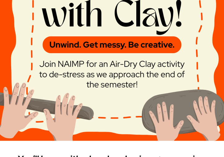 A poster for a clay making event.