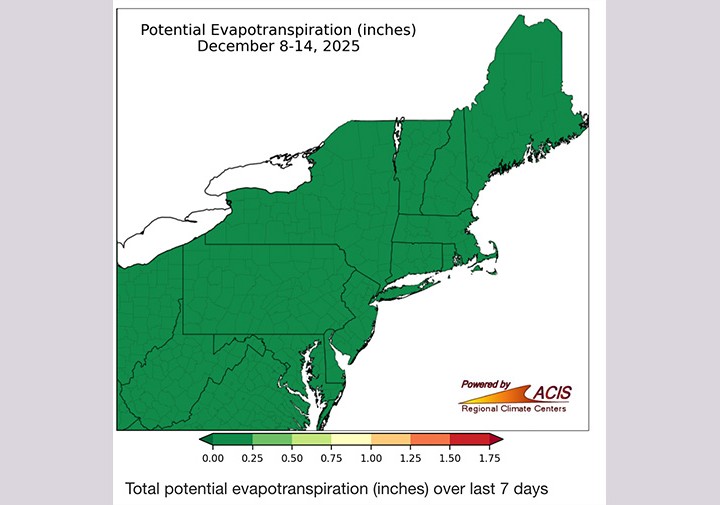 potential ET map of northeast