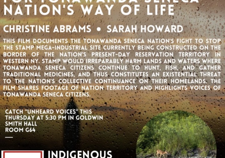 A poster for the film screening.