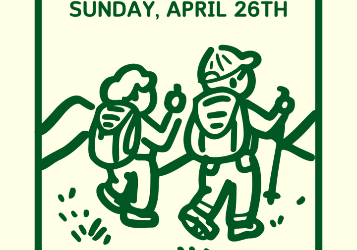 A poster for the gorge crawl with two hikers.