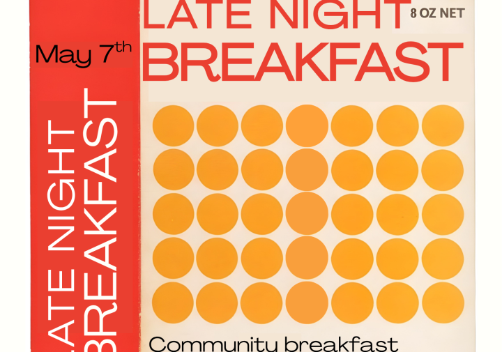 A poster for Late Night Breakfast.