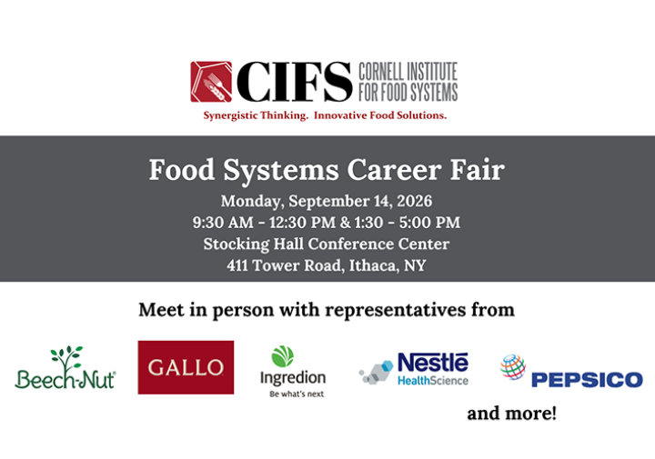 flyer announcing career fair