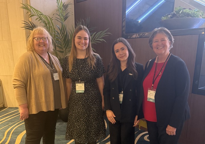 Zora and Kate pictured with Wendy Powers, Dean of the College of Agriculture and Natural Resources at the University of Maryland, and UMD CARET Delegate Barb Glenn.