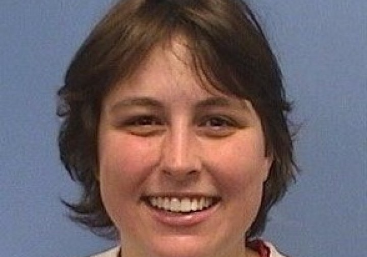 Smiling woman in t-shirt