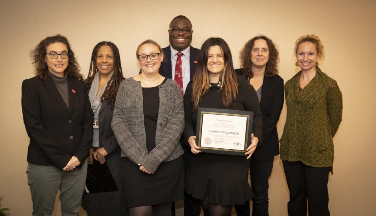 Award winners pose for a picture