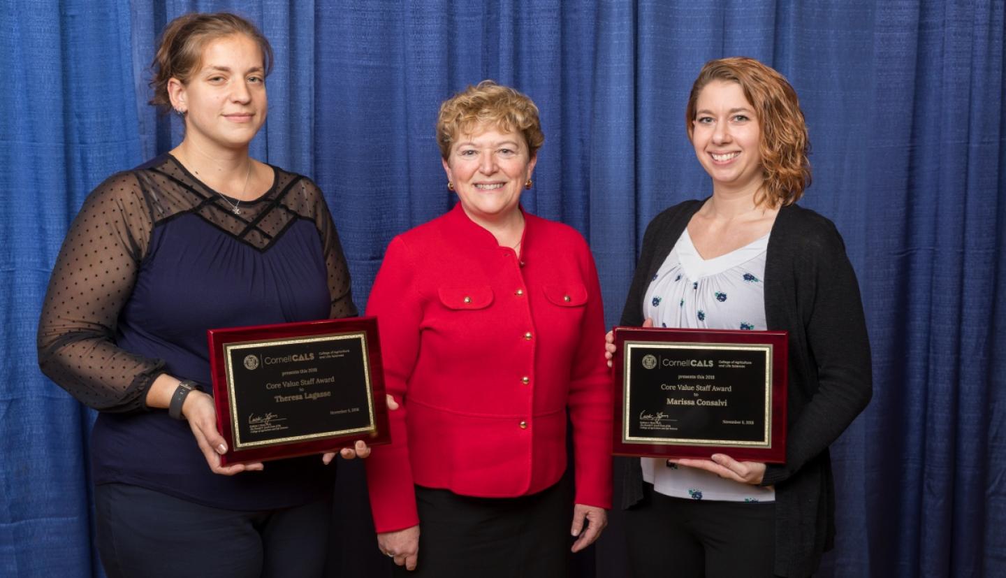 Dean Boor posing with Marissa and Theresa