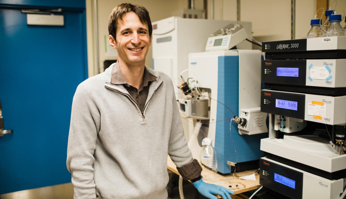 Nathaniel Vacanti in a lab