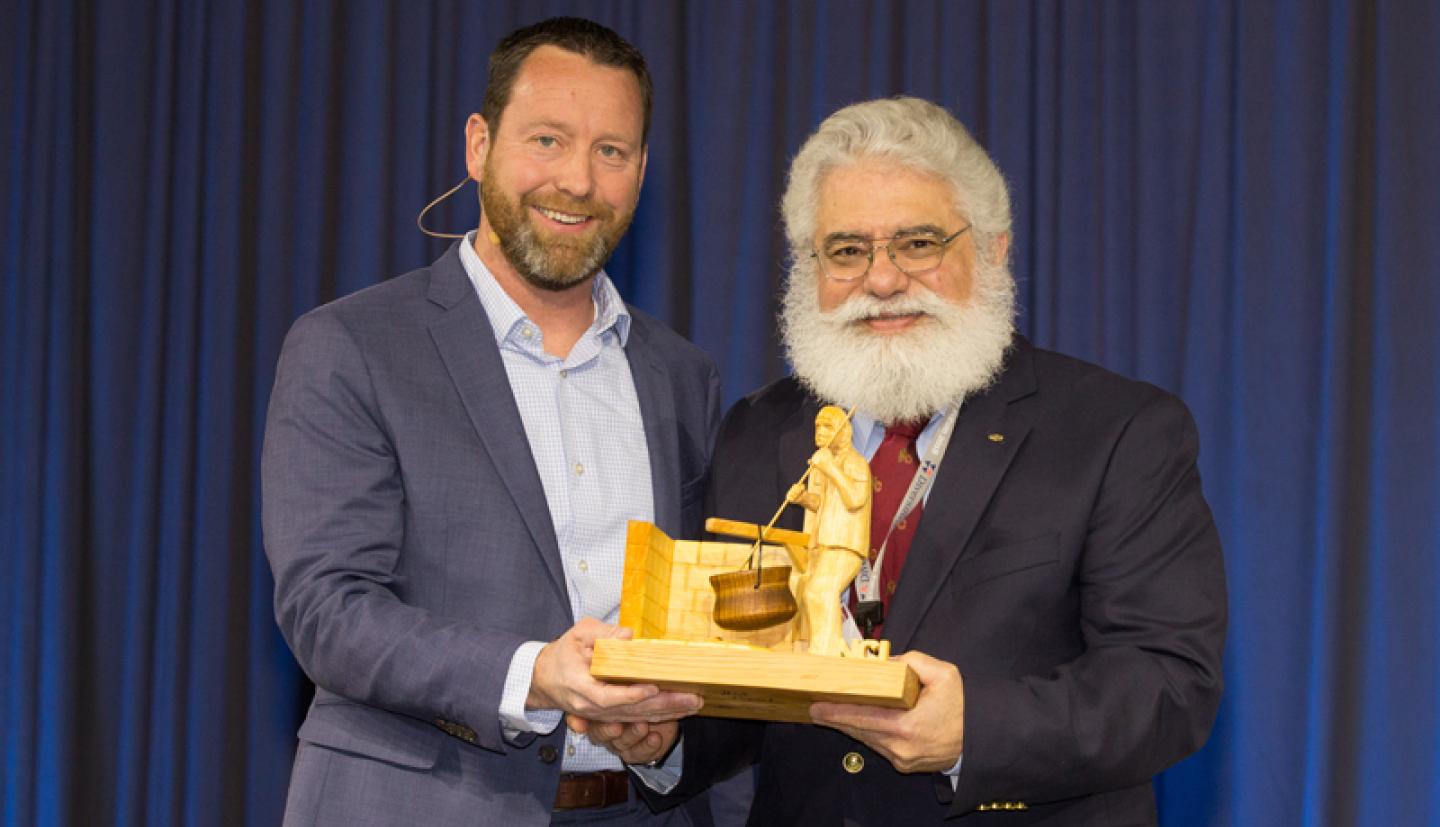 Professor David M. Barbano accepts his award