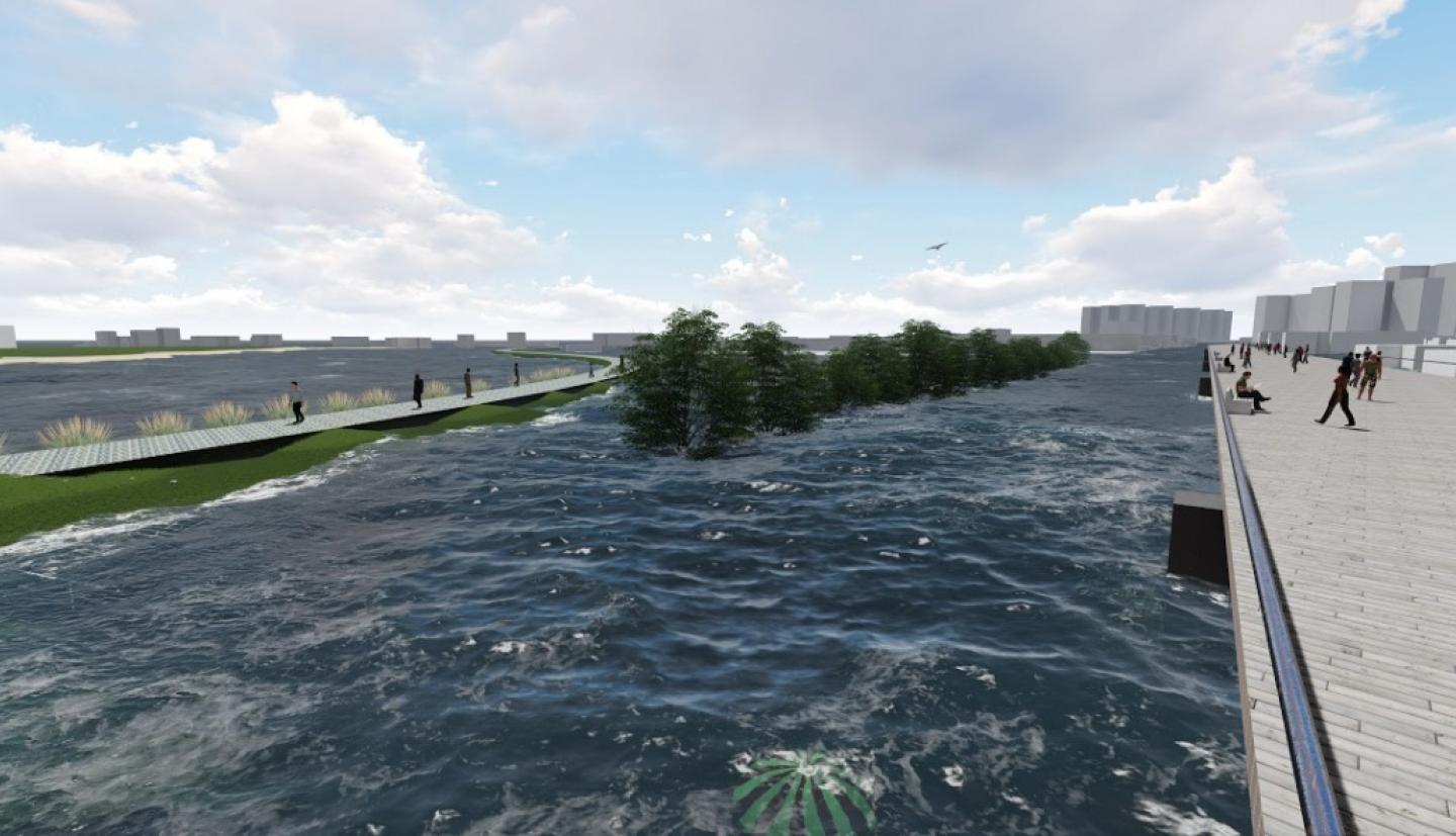 Digital model of a proposed protection plan