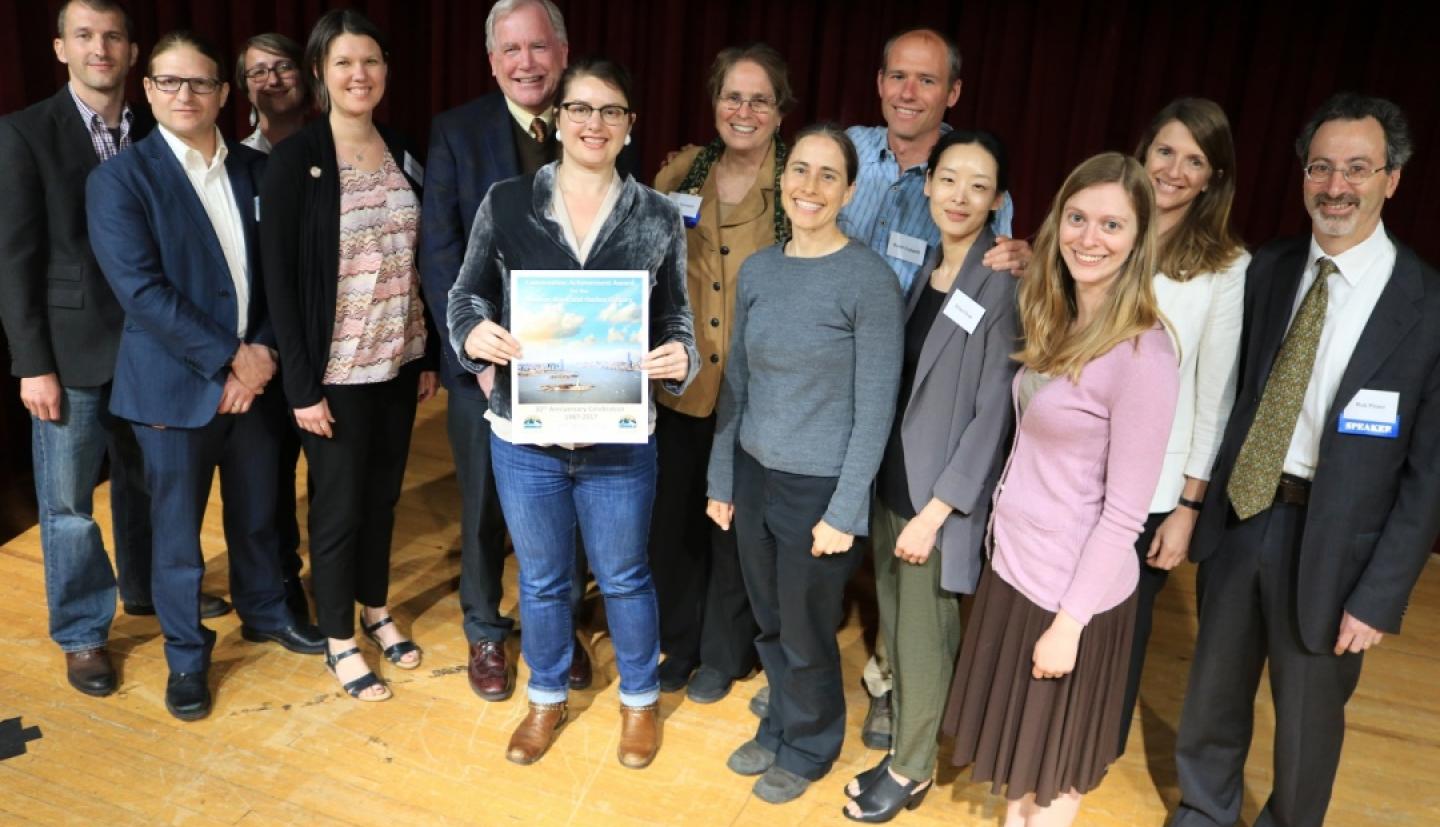 Representatives from Cornell were recognized for their conservation work in the Hudson River during a conference