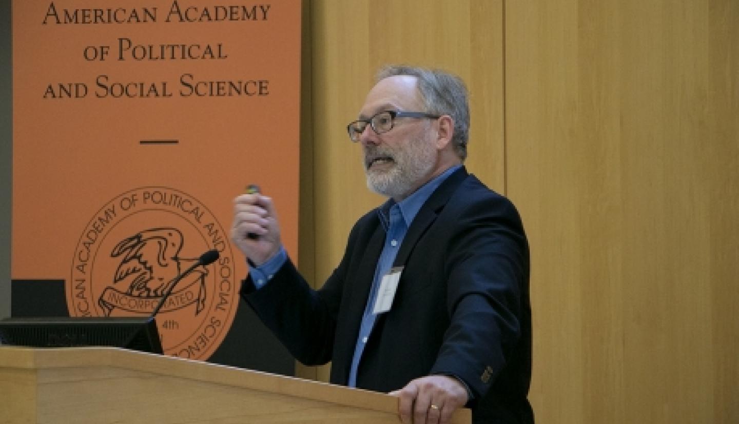 Daniel Lichter gives a presentation