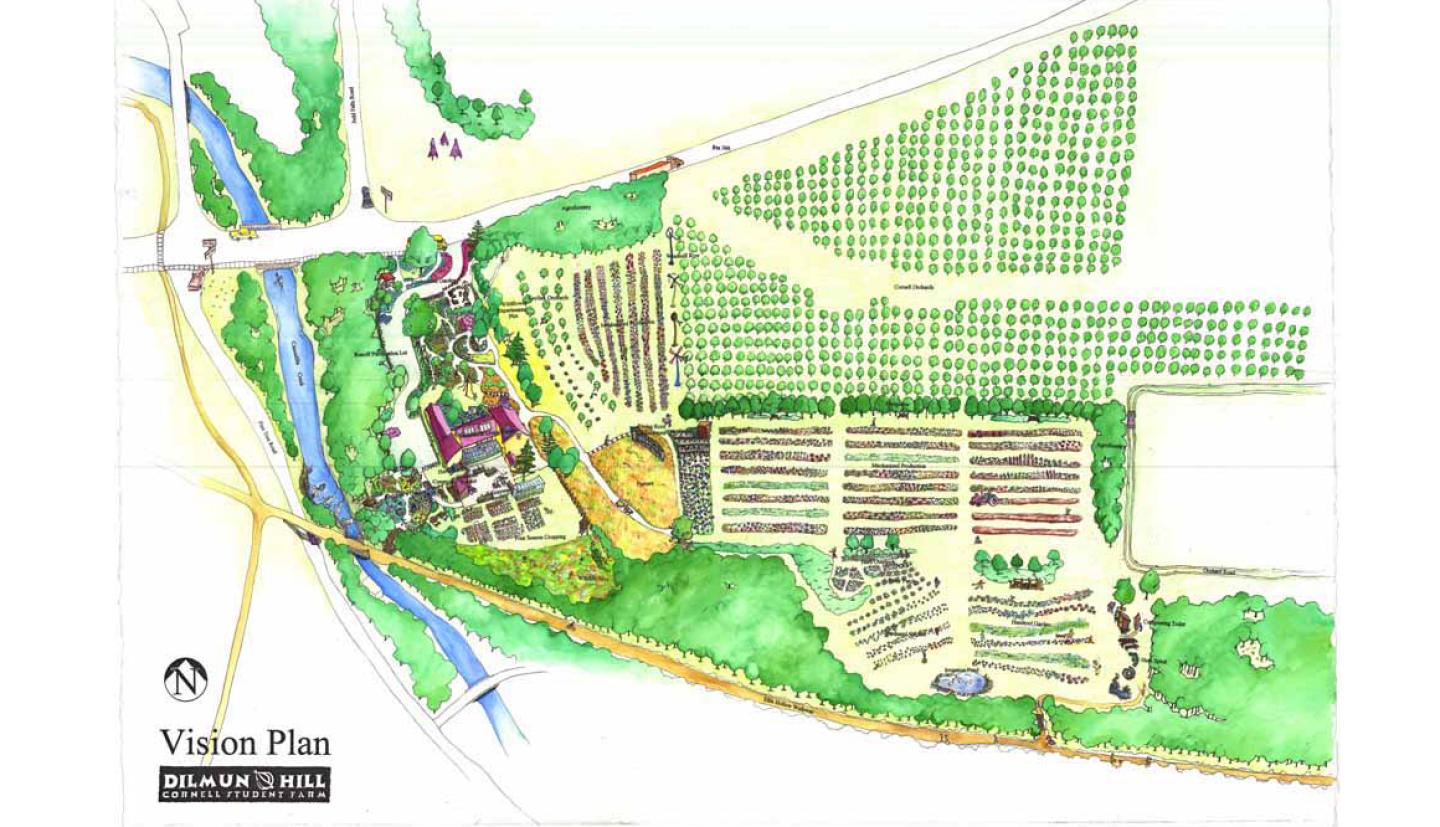 Painted vision plan for Dilmun Hill from 1999