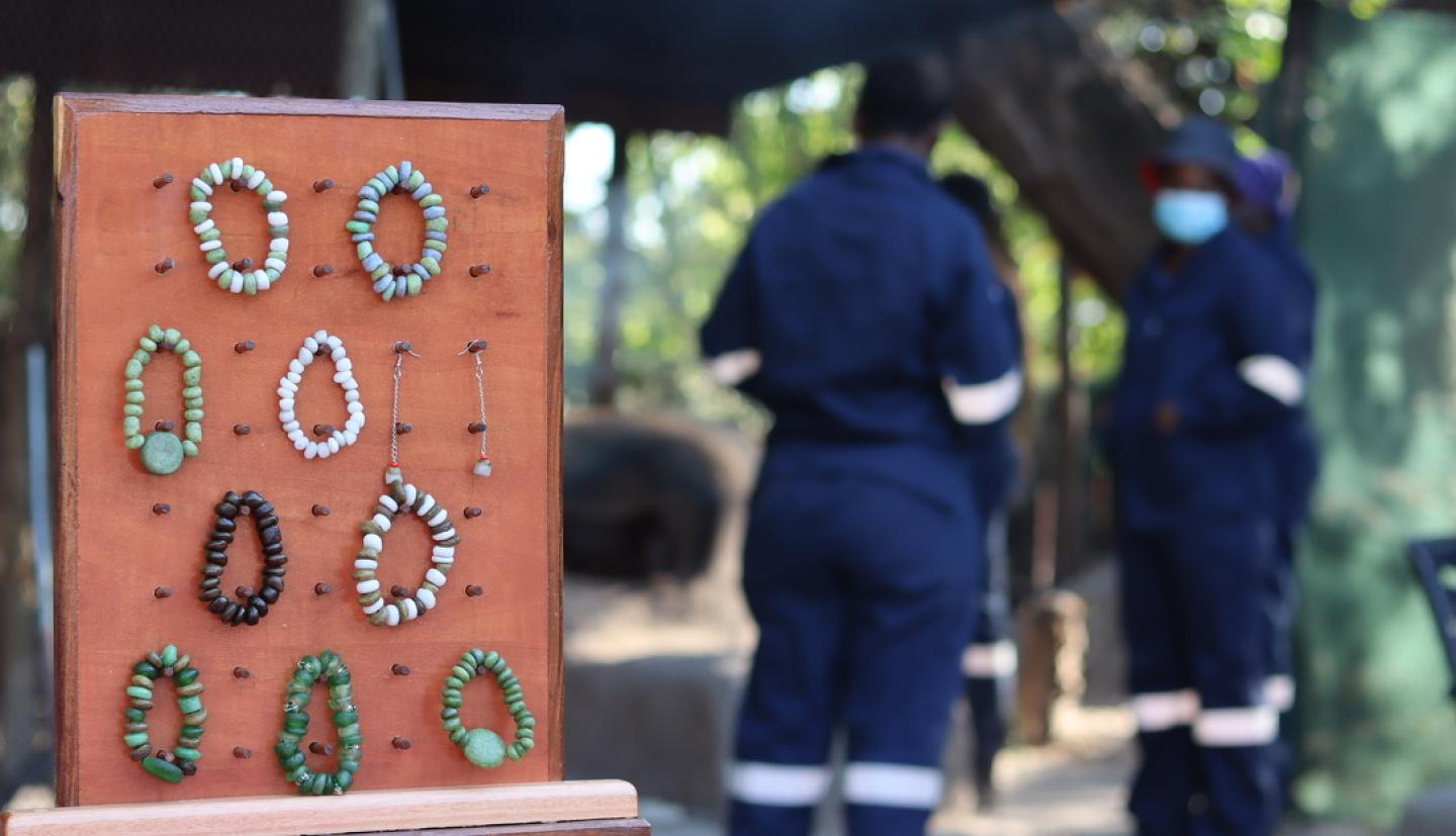 Bracelets on display