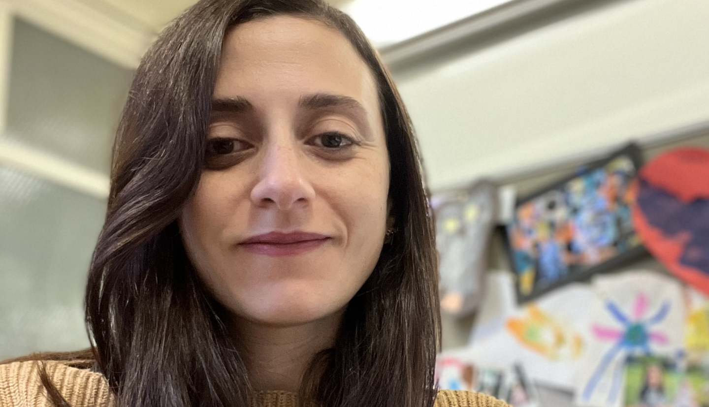 A picture of Rassil at the office.