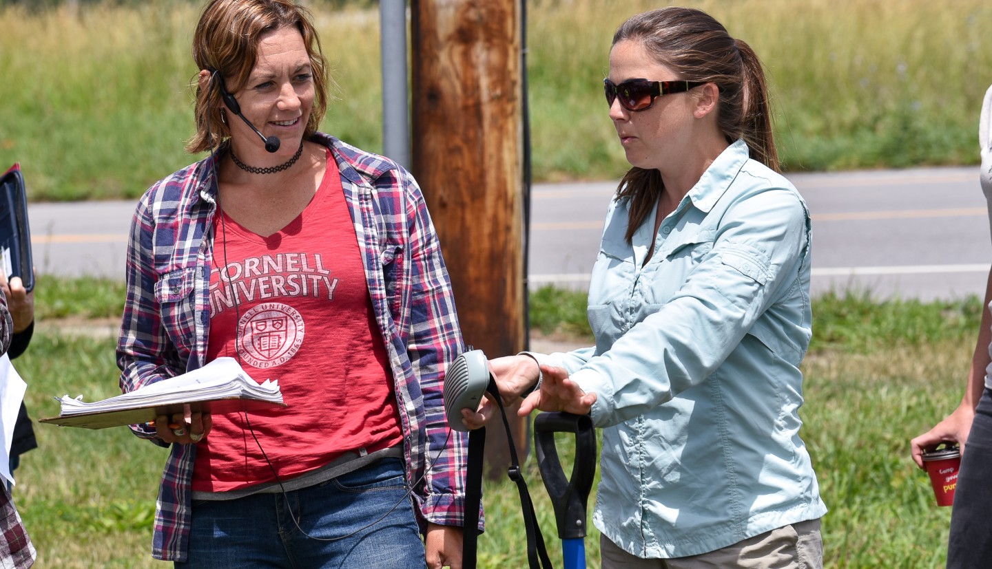 Crystal Stewart Courtens fileds a question at CCE field day