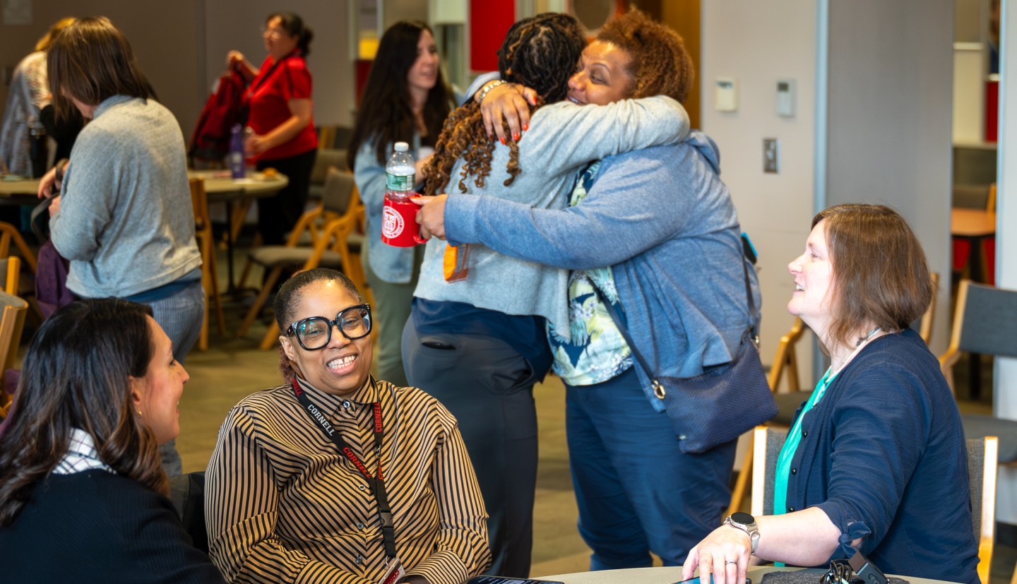 The Human Ecology In-Service was also an opportunity for colleagues to see each other face-to-face (Credit: R.J. Anderson/CCE) 