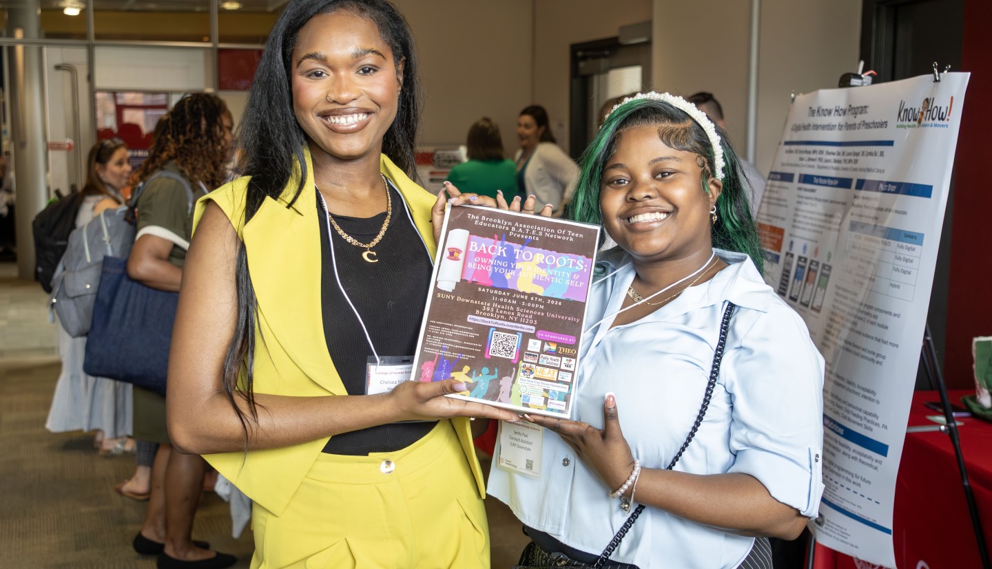 : Various research work done in conjunction with CCE was on display during a poster session at the In-Service. (Credit: Galib Braschler/CHE)    