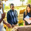 Rachel Hestrin and collaborators from Jimma University visit a facility built to conduct compost experiments in Ethiopia