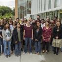 early-career plant scientists stand in a group