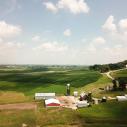 aerial view of a farm