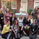 Group of nutrition educators posting in front of water fountain in Albany, NY