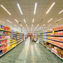 An aisle in the grocery store