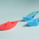 four paper boats 