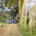 Group tour on Costa Rican farm