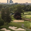urban golf course from above