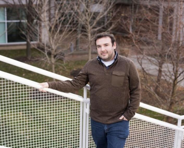 Assistant professor Michael Sheehan after being named the new NIH innovator.