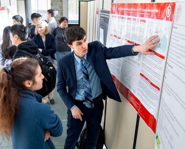 a male student describes his research