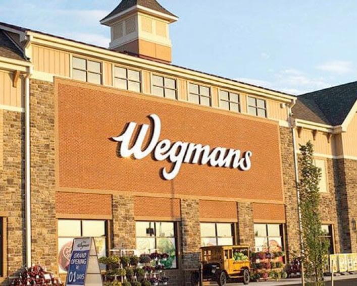 A brick Wegmans storefront