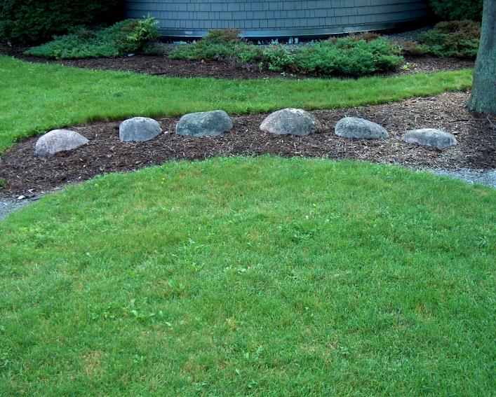 Six boulders arranged in an arch represent the six nations of the Iroquois.