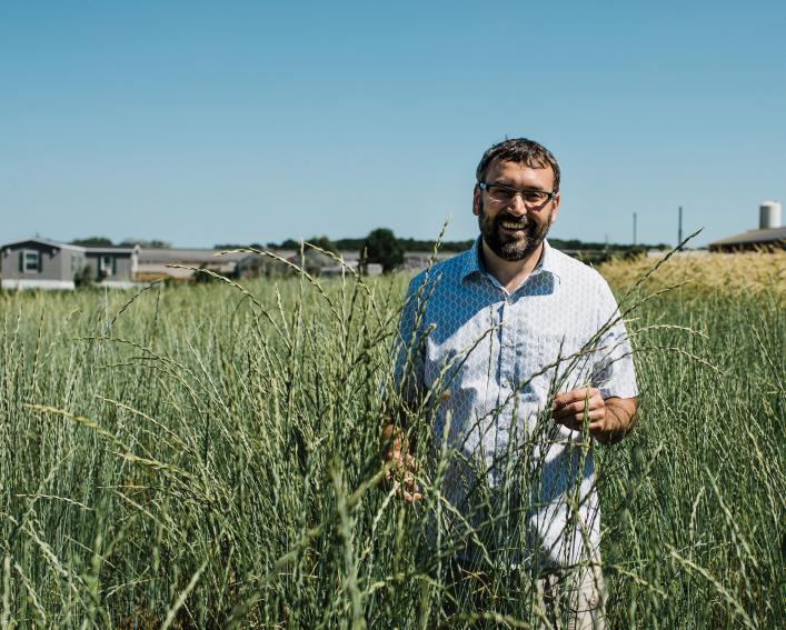 matt ryan in perennial grain field