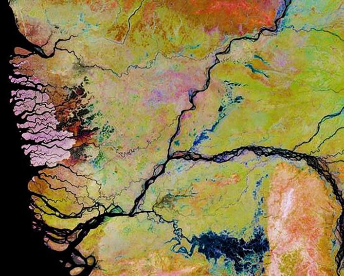 A river from above. 